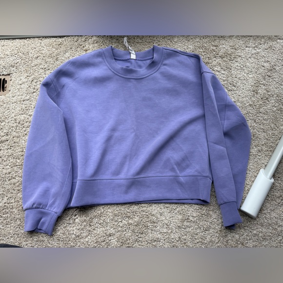 lululemon athletica Purple Softstreme Crew Neck Sweater - Picture 1 of 3